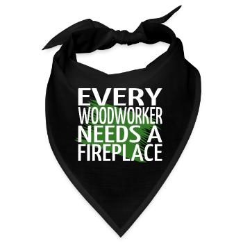 fun cool lumber carpenter hoodies and sweatshirts - Bandana - Schwarz - Vorne