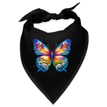 Schmetterlingsblumen Gänseblümchen Gänseblümchen - Bandana - Schwarz - Vorne