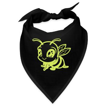 biene hummel comic - Bandana - Schwarz - Vorne