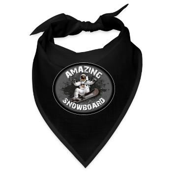 FANTASTISCHES SNOWBOARD - Bandana - Schwarz - Vorne