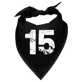 15 - Bandana - Schwarz - Vorne