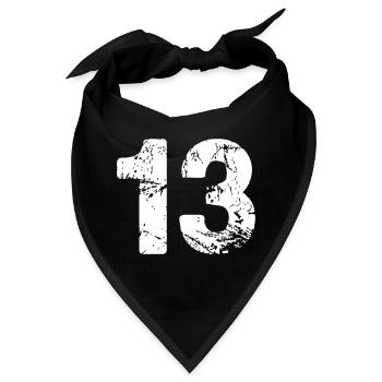 13 - Bandana - Schwarz - Vorne