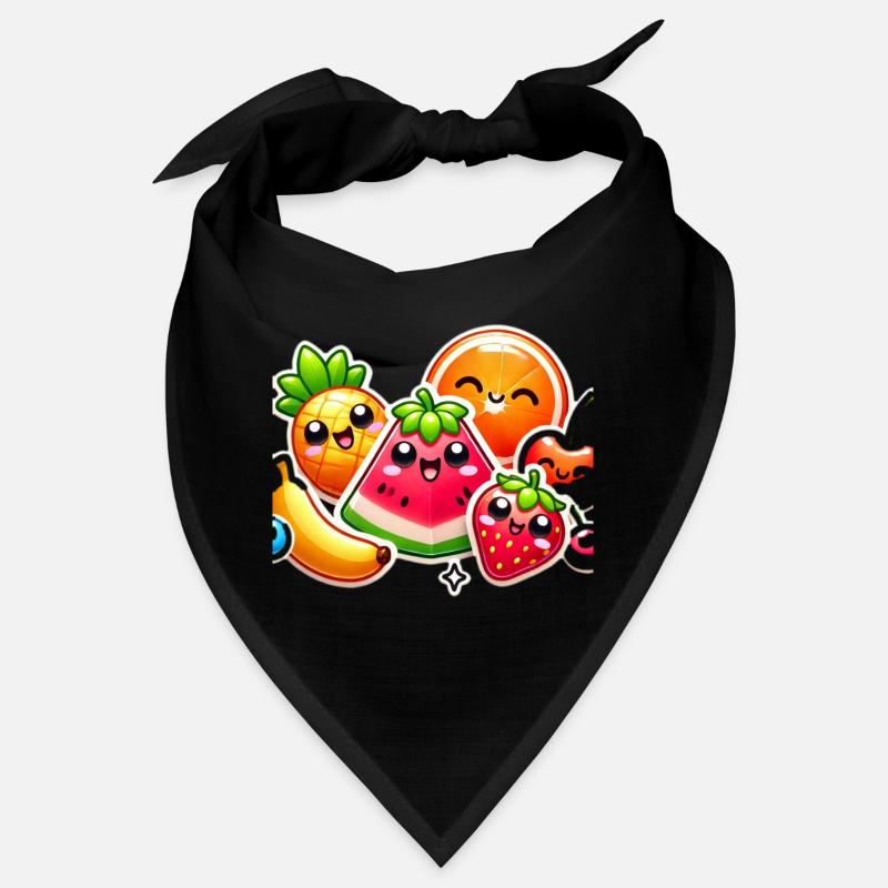 Farbenfroher Obstparty-Stil Bandana