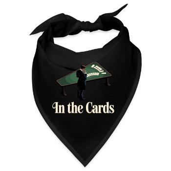 Strategic Poker Player Design - Bandana - Schwarz - Vorne
