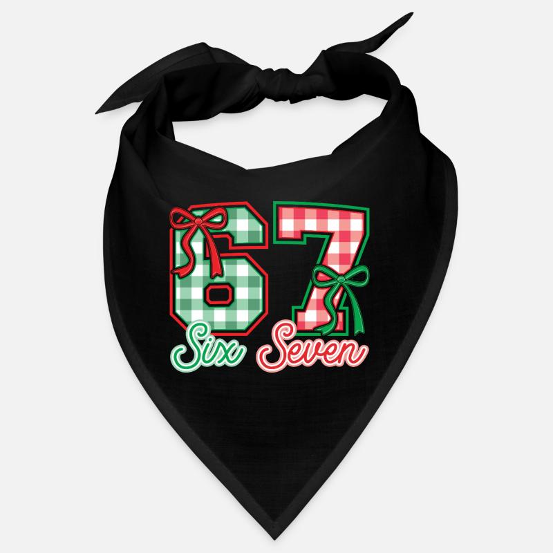Festive 67 Gingham Bows Bandana