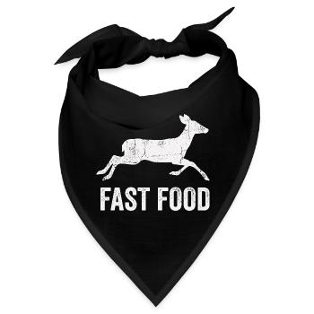 Jagd Humor Shirt für Jäger - Bandana - Schwarz - Vorne