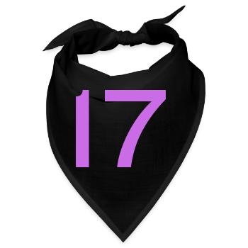 17 - Bandana - Schwarz - Vorne