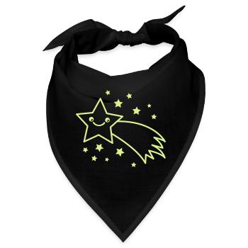 Sternschnuppe Sternenflug - Bandana - Schwarz - Vorne