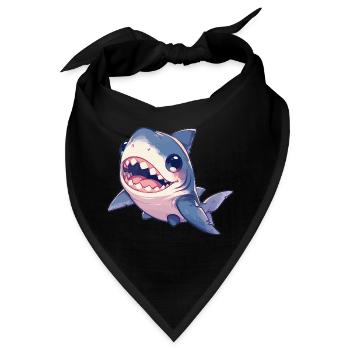 Haie Hai - Bandana - Schwarz - Vorne