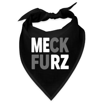 Meck Furz | Merz - nicht mein Kanzler - Bandana - Schwarz - Vorne