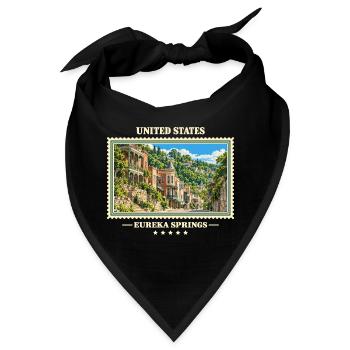 Vereinigte Staaten Eureka Springs Vintage Reisemar - Bandana - Schwarz - Vorne