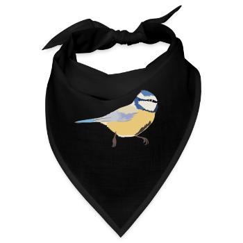 Blaumeise - Bandana - Schwarz - Vorne