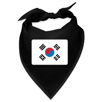 SÜD-KOREA FLAGGE - Bandana - Schwarz - Vorne