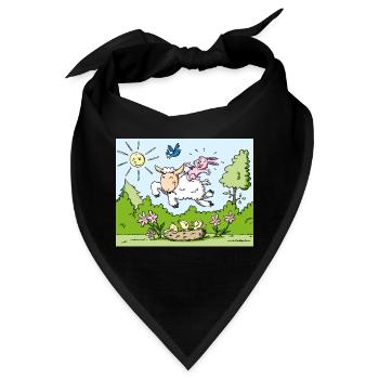 Frühling - Bandana - Schwarz - Vorne