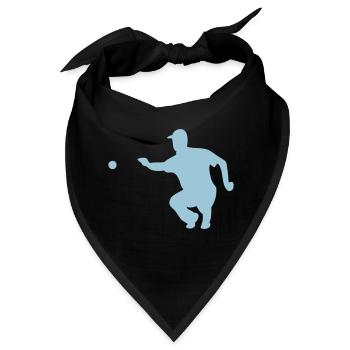 petanque1 Zeiger Ball - Bandana - Schwarz - Vorne