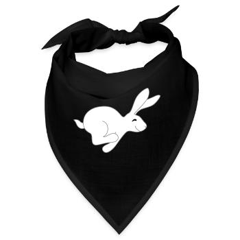 schneller Hase - Bandana - Schwarz - Vorne