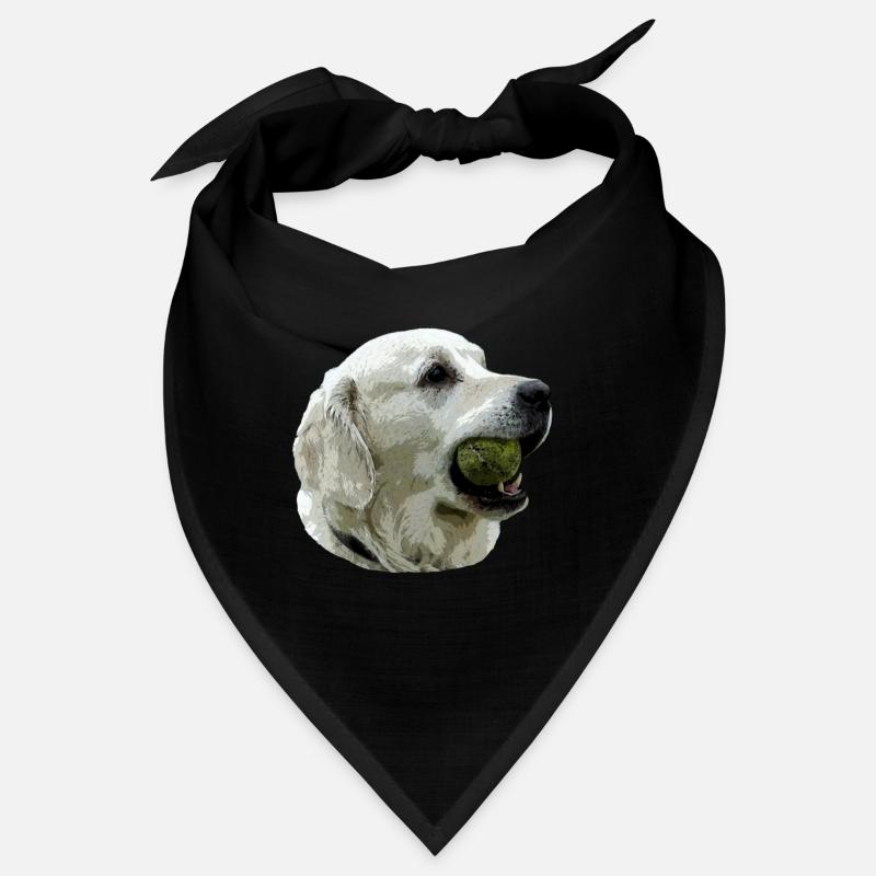 Labrador mit Ball Bandana