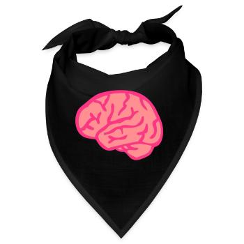 Gehirn Gehirn gehirn Hjerne cervello 111 - Bandana - Schwarz - Vorne