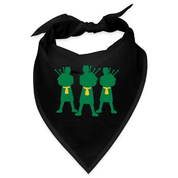 Bagpiper Team - Bandana - Schwarz - Vorne