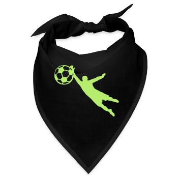 Torwart Fußball-Ball - Bandana - Schwarz - Vorne