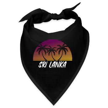 Sri Lanka - Bandana - Schwarz - Vorne