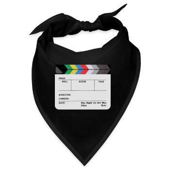 Filmklappe Design Blank - Bandana - Schwarz - Vorne