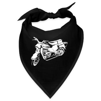 DS50 / Schwalbenfahrer / Ostalgie / Mofa Oldtimer - Bandana - Schwarz - Vorne