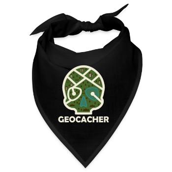 Geocacher Geocaching - Bandana - Schwarz - Vorne