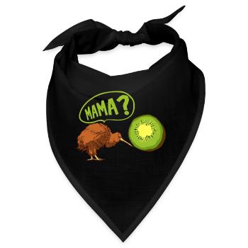 Kiwi trifft Kiwi Geschenk für eine - Bandana - Schwarz - Vorne