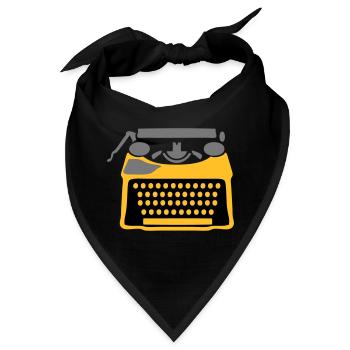 Maschine schreiben - Bandana - Schwarz - Vorne