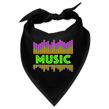 Music Equalizer LED Lichter Rhythmus tanzen Stereo - Bandana - Schwarz - Vorne