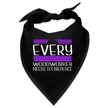 union carpenter cutter love statement - Bandana - Schwarz - Vorne