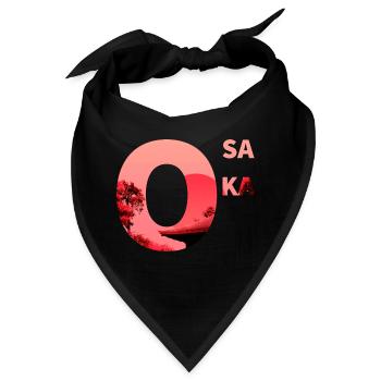 Osaka - Bandana - Schwarz - Vorne