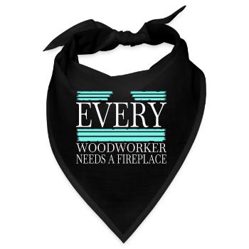 carpenter quotes tshirts bday fun americas - Bandana - Schwarz - Vorne
