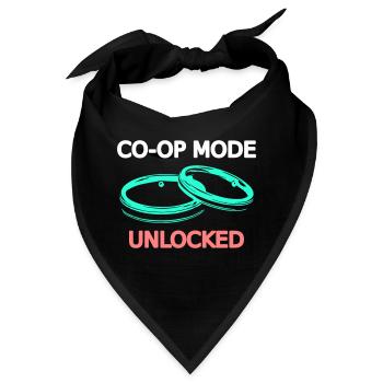 Ehe Hochzeit Ehefrau Ehemann Multiplayer Koop - Bandana - Schwarz - Vorne