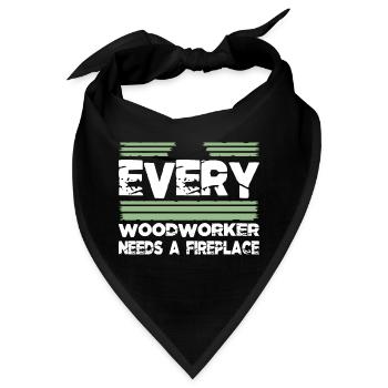 carpenter saw carpenter funny tshirts cutter - Bandana - Schwarz - Vorne