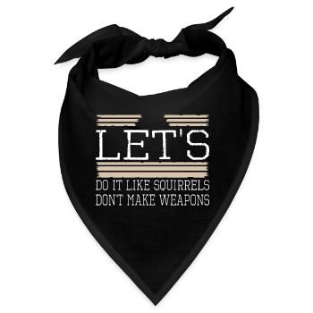 love funny quote statement peace movement - Bandana - Schwarz - Vorne