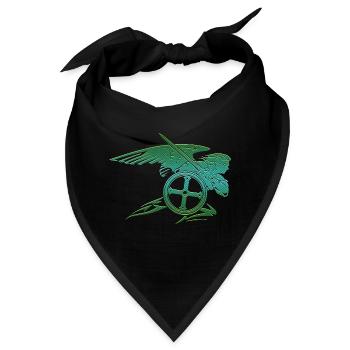 Michael Erzengel Heiliger Christlicher Engel Heiliger Heiliger Snkt - Bandana - Schwarz - Vorne