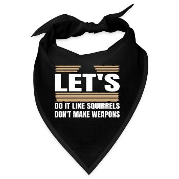 love peace movement 1960s happy bird - Bandana - Schwarz - Vorne