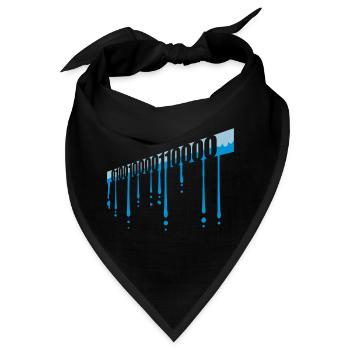 Binär Code Programm Sprache - Bandana - Schwarz - Vorne