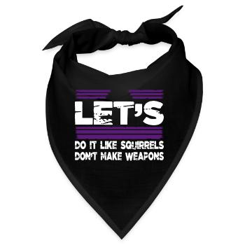 birthday gift birthday present idea present - Bandana - Schwarz - Vorne