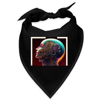 Offene Gedanken - Bandana - Schwarz - Vorne