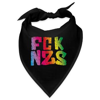 fcknzs rainbow - Bandana - Schwarz - Vorne