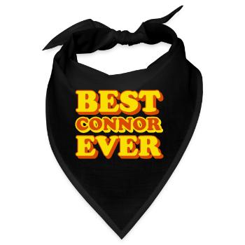 Connor Vorname Lustiges Geschenk - Bandana - Schwarz - Vorne