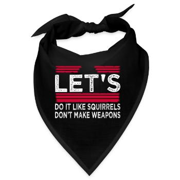 peace movement quote anti war family bday - Bandana - Schwarz - Vorne