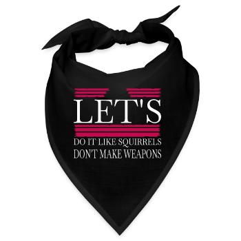 peace symbol birthday present present idea - Bandana - Schwarz - Vorne