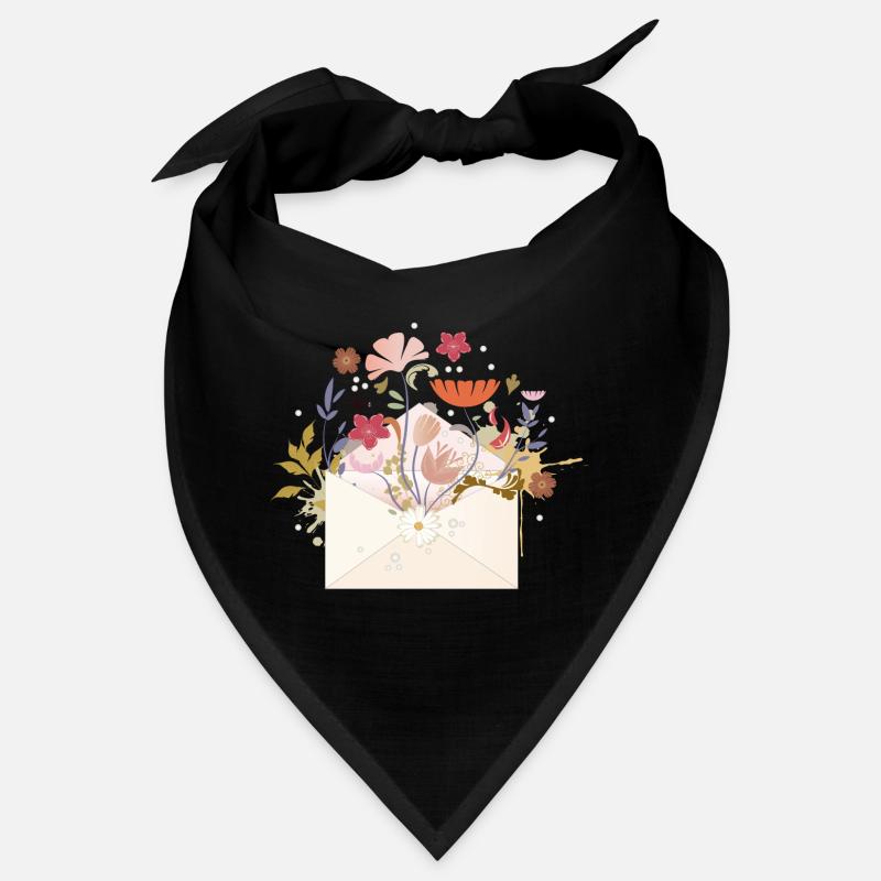 floral envelope with flowers and plants Bandana