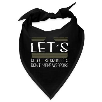 peace movement present idea bday child quote - Bandana - Schwarz - Vorne