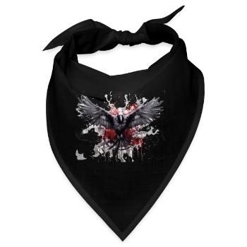 Rabe - Bandana - Schwarz - Vorne