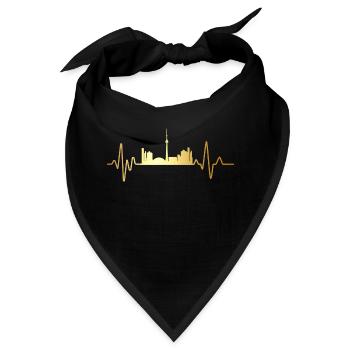 Herzschlag Toronto - Bandana - Schwarz - Vorne